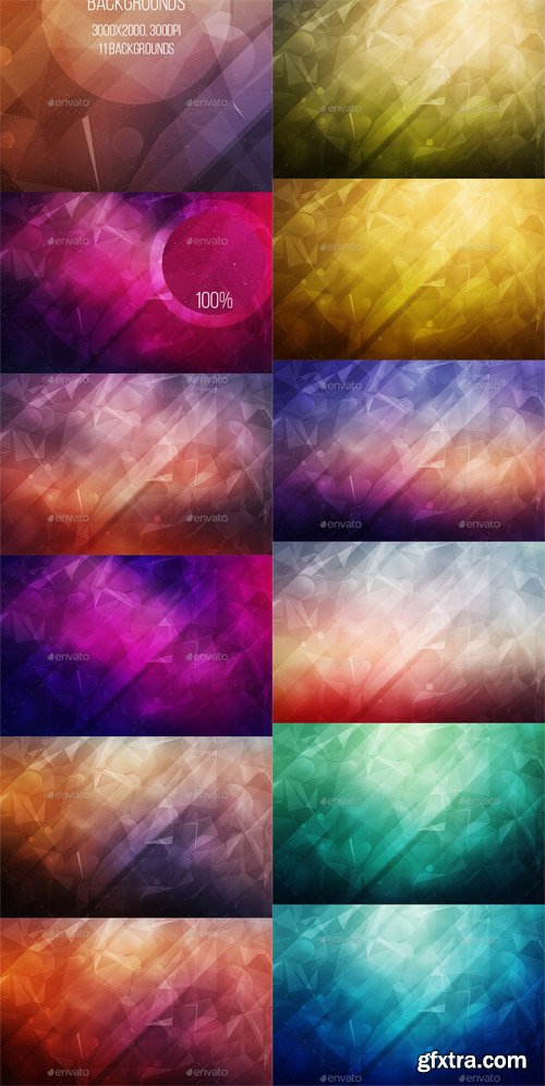 Geometric Crystal Backgrounds