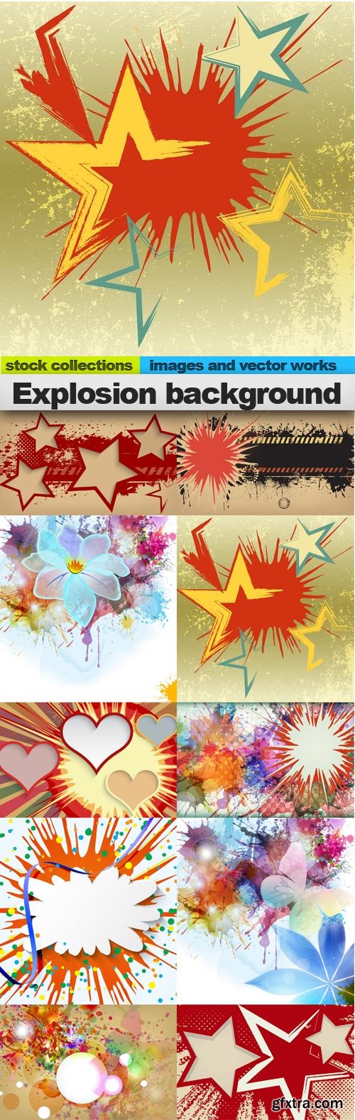 Уxplosion background, 10 x EPS