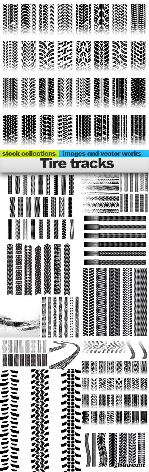 Tire tracks, 15 x EPS