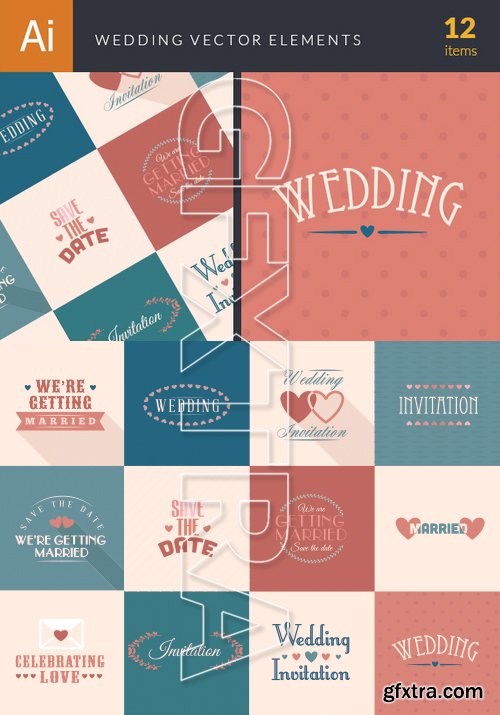 Vector Wedding Elements