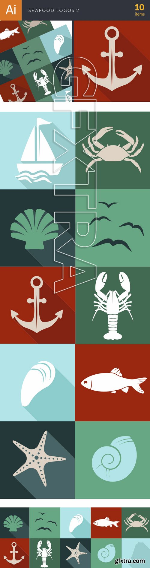 Vector Seadfood Logos#2