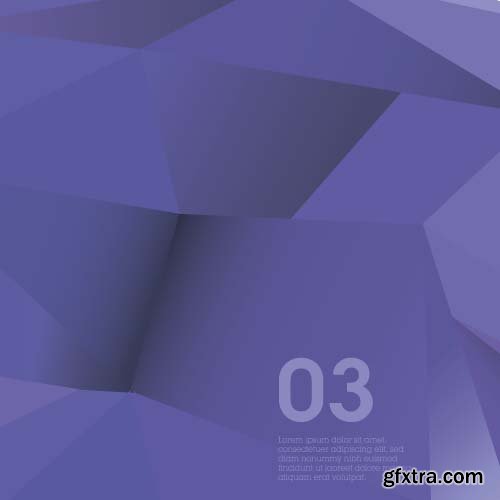 Abstract vector polygons -25x EPS