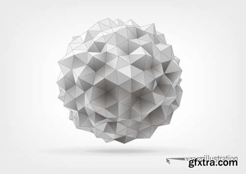 Abstract vector polygons -25x EPS