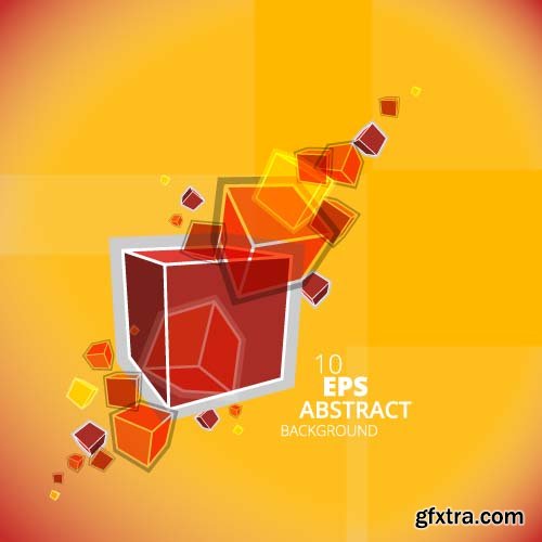 Abstract vector polygons -25x EPS