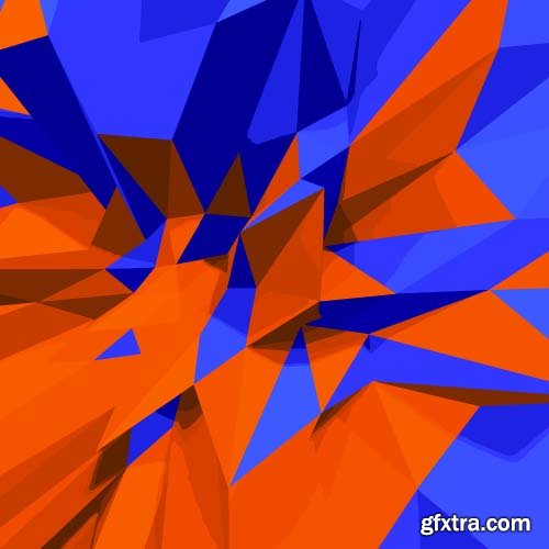 Abstract vector polygons -25x EPS