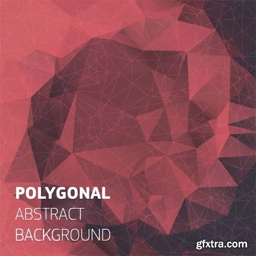 Abstract vector polygons -25x EPS