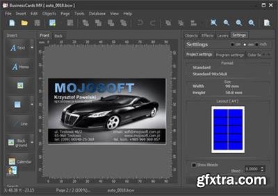 Mojosoft BusinessCards MX v4.94 Portable