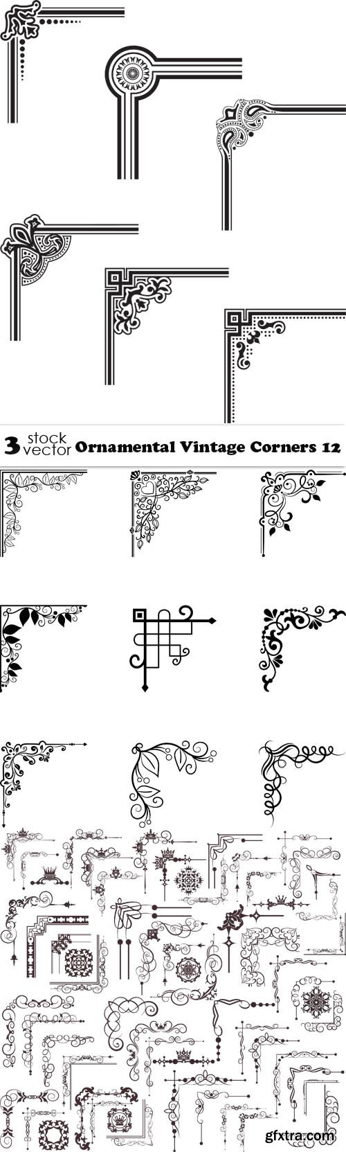 Vectors - Ornamental Vintage Corners 12