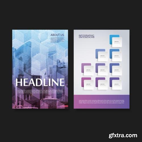 Stock Vector - Flyer Brochures or Cover Design Templates, 25EPS