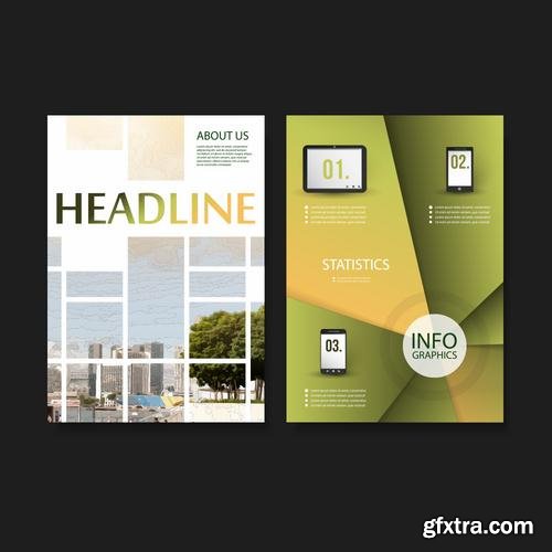 Stock Vector - Flyer Brochures or Cover Design Templates, 25EPS