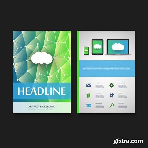 Stock Vector - Flyer Brochures or Cover Design Templates, 25EPS