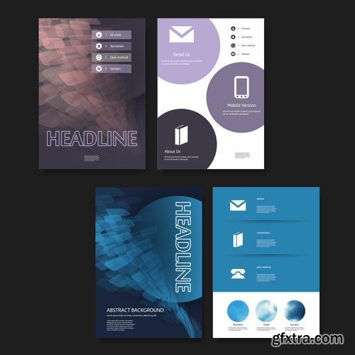 Stock Vector - Flyer Brochures or Cover Design Templates, 25EPS