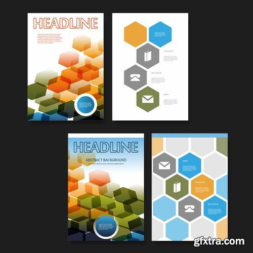 Stock Vector - Flyer Brochures or Cover Design Templates, 25EPS