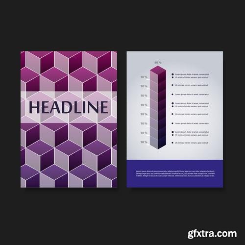 Stock Vector - Flyer Brochures or Cover Design Templates, 25EPS