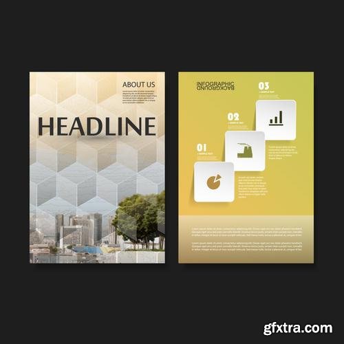 Stock Vector - Flyer Brochures or Cover Design Templates, 25EPS