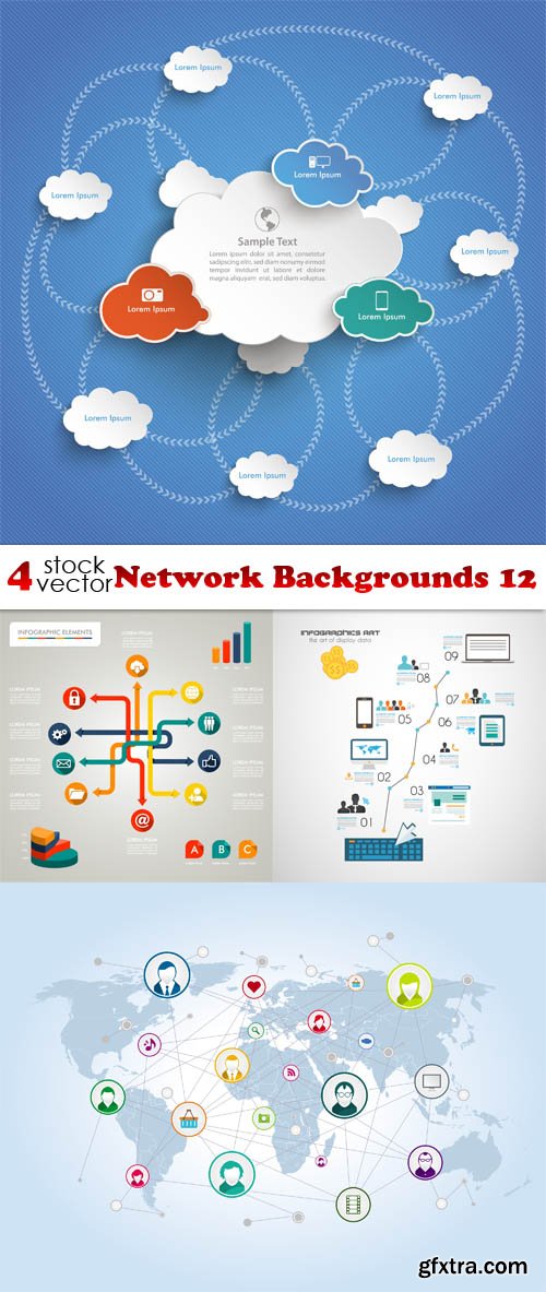 Vectors - Network Backgrounds 12