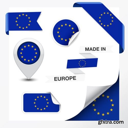 Vector - European Union Stickers