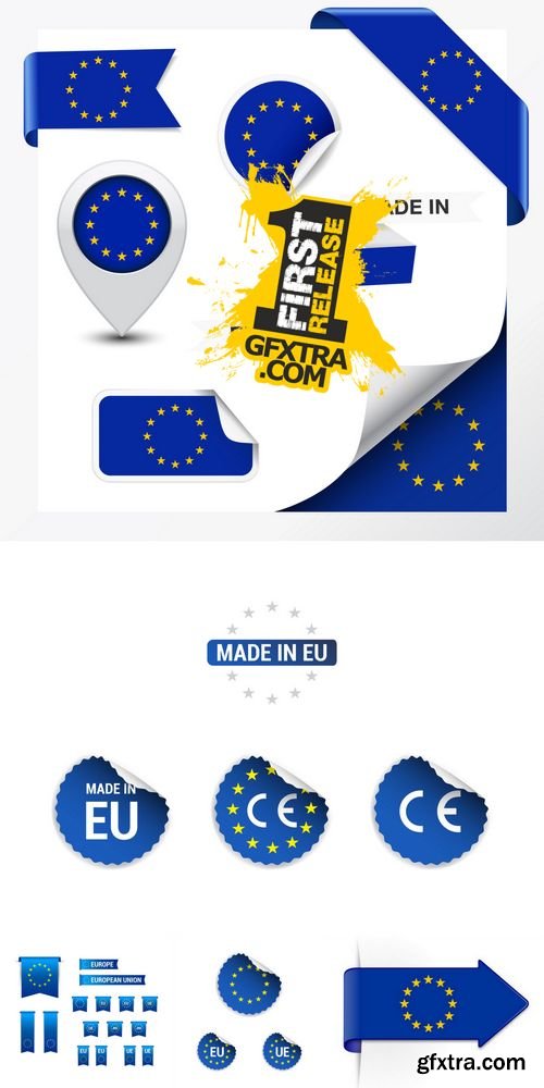 Vector - European Union Stickers