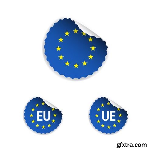 Vector - European Union Stickers