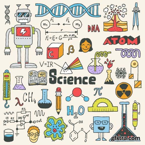 Science Vector Illustrations - 25x EPS