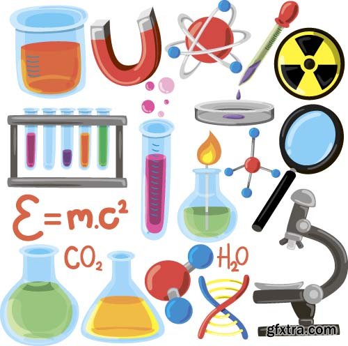 Science Vector Illustrations - 25x EPS