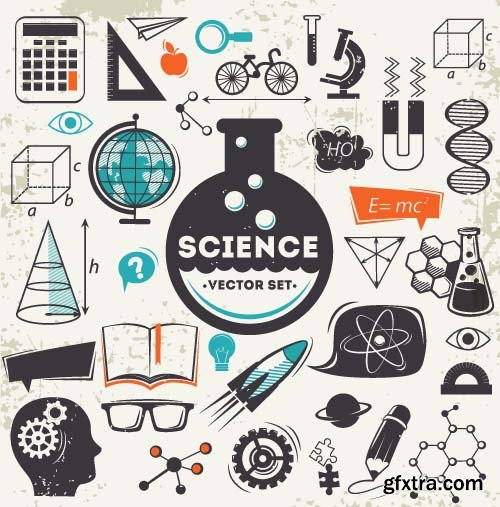 Science Vector Illustrations - 25x EPS