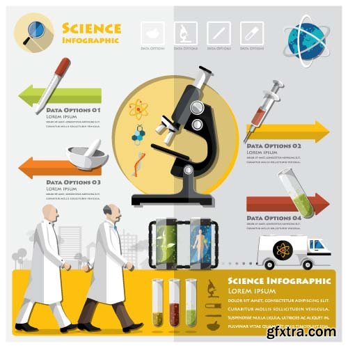 Science Vector Illustrations - 25x EPS