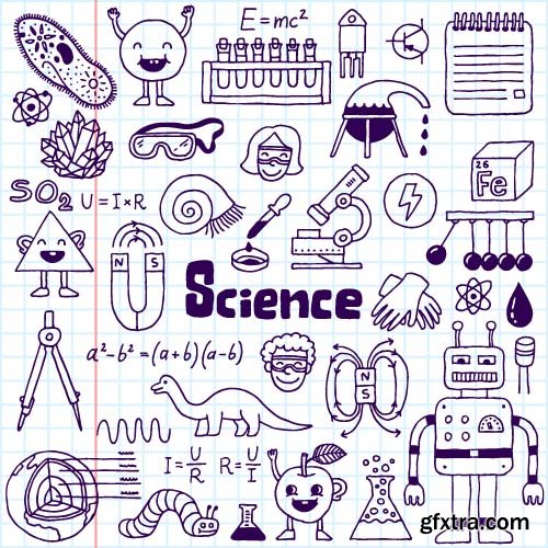 Science Vector Illustrations - 25x EPS