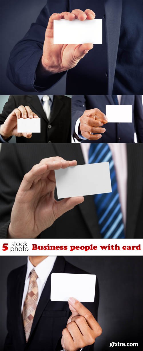 Photos - Business people with card