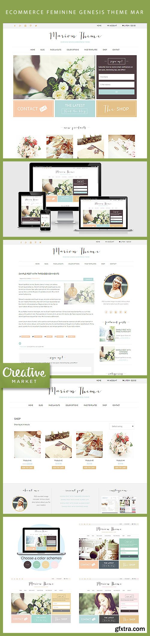 Ecommerce feminine genesis theme Mar CM 116849