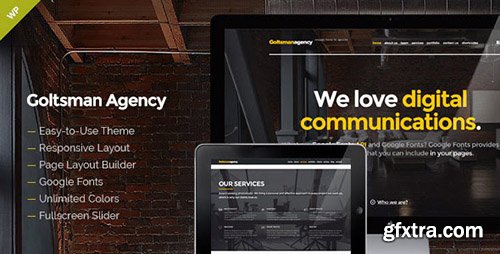 ThemeForest - Goltsman Agency v1.0 - One Page WordPress Theme