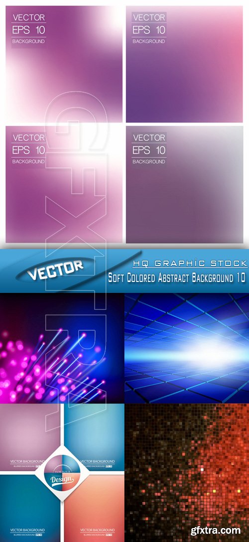 Stock Vector - Soft Colored Abstract Background 10