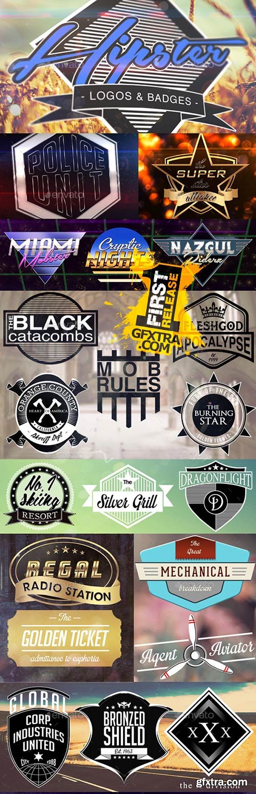 GraphicRiver - 50+ Hipster Logos & Badges 10535976