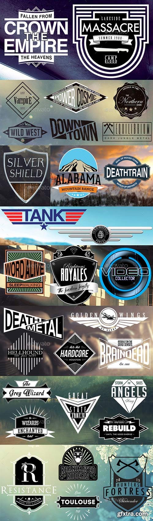 GraphicRiver - 50+ Hipster Logos & Badges 10535976