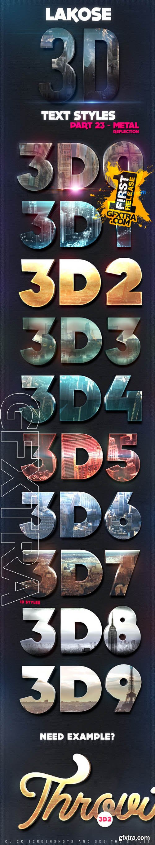 Lakose 3D Text Styles Part 23 - GraphicRiver 10593670