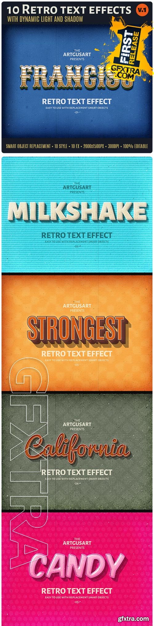 GraphicRiver - 10 Retro Text Effect v.1 10587866