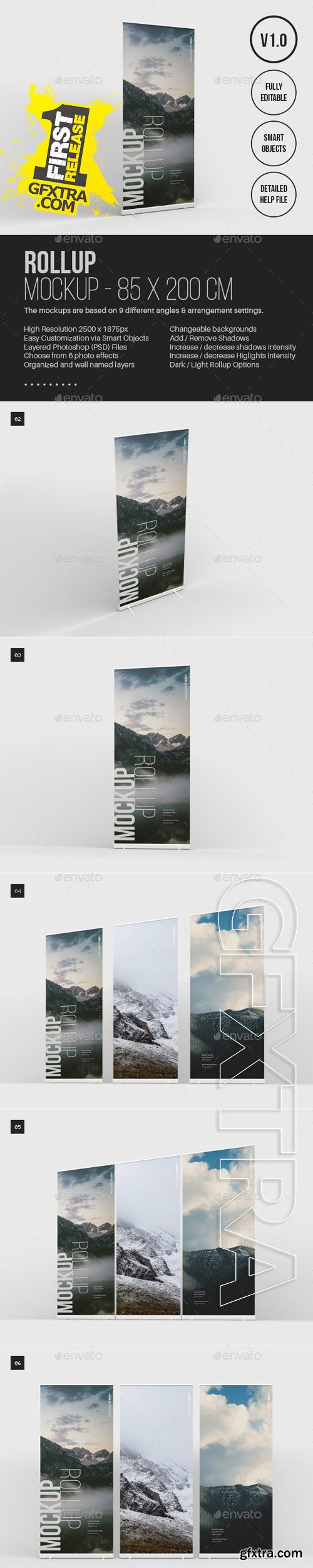 GraphicRiver - Rollup Mockup 10476724