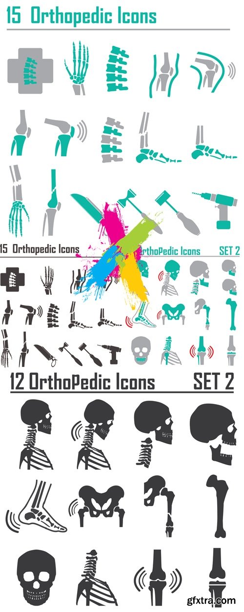 Orthopedic Icons Vector