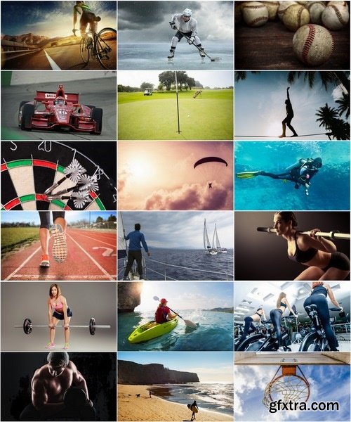 Collection of various sports tennis diving surfing cycling race 25 HQ Jpeg