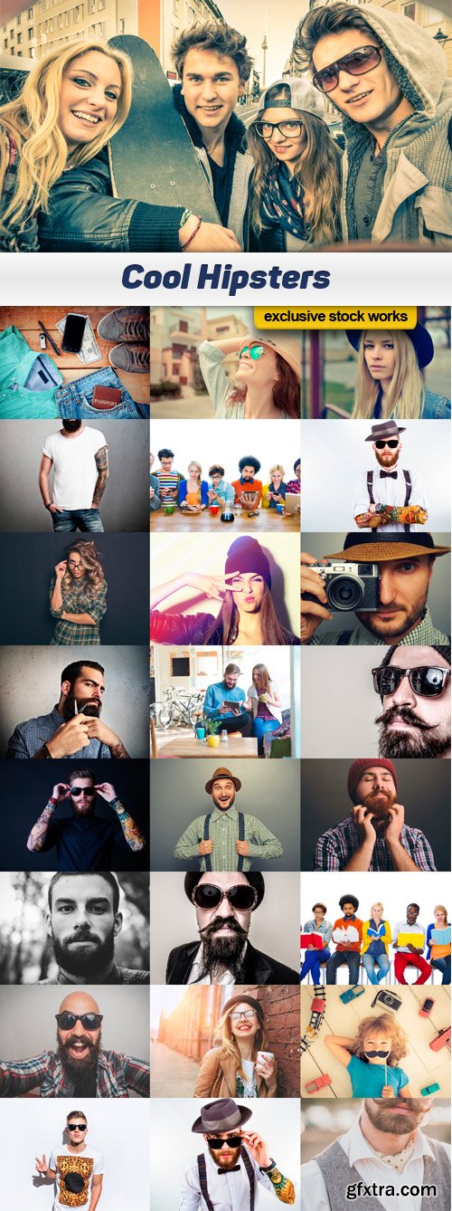 Cool Hipsters - 25x JPEG