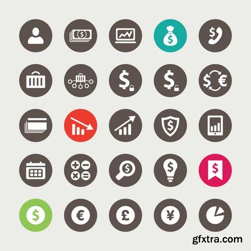 Set of Vector Flat Design Icons