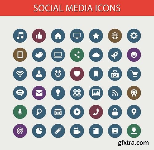 Set of Vector Flat Design Icons