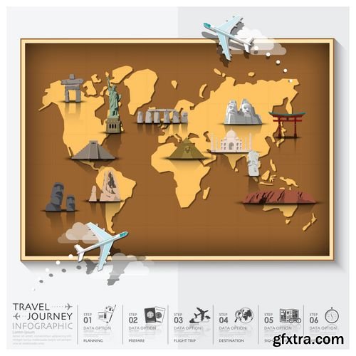 Vector - Travel and Journey World Map