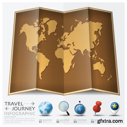 Vector - Travel and Journey World Map