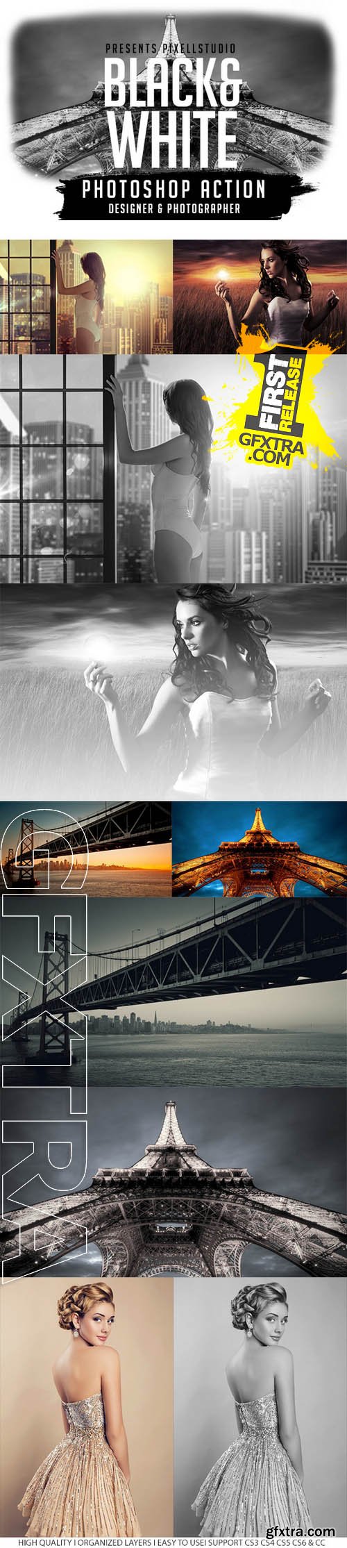 Black&White Action For Designer & Photographer - GraphicRiver 10550877