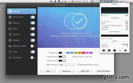 iStat Menus v5.03 Multilingual MacOSX