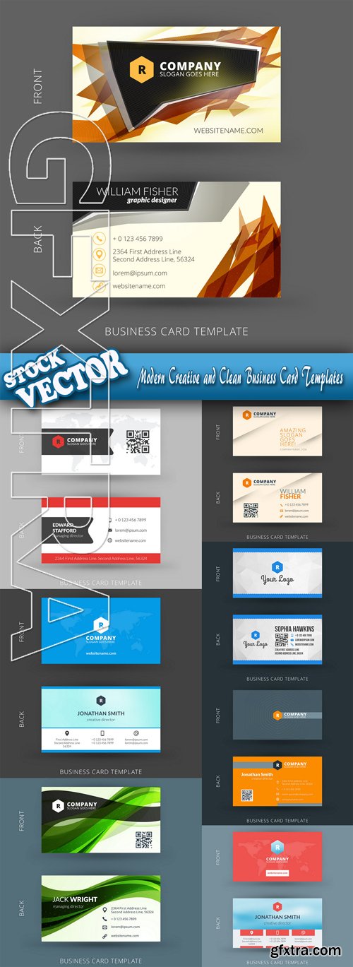 Stock Vector - Modern Creative and Clean Business Card Templates