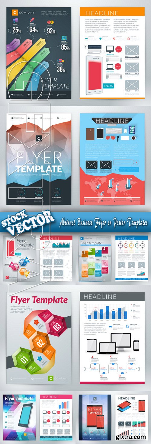 Stock Vector - Abstract Business Flyer or Poster Templates
