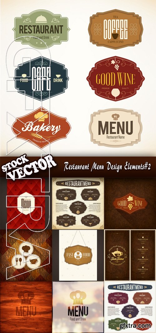 Stock Vector - Restaurant Menu Design Elements#2