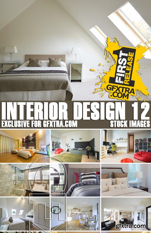 Stock Photos - Interior Design 12, 25xJPG